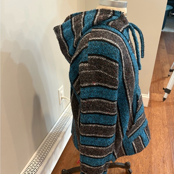 Mexican Baja Blue and Black hoodie - Picture 5 of 5